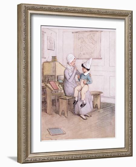 If Any Boy Says You Can't Cane I Will Blood Him, Miss Phoebe-Hugh Thomson-Framed Giclee Print