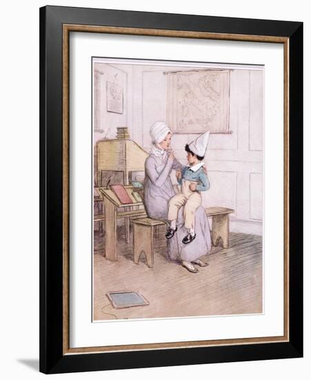 If Any Boy Says You Can't Cane I Will Blood Him, Miss Phoebe-Hugh Thomson-Framed Giclee Print