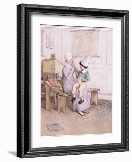 If Any Boy Says You Can't Cane I Will Blood Him, Miss Phoebe-Hugh Thomson-Framed Giclee Print