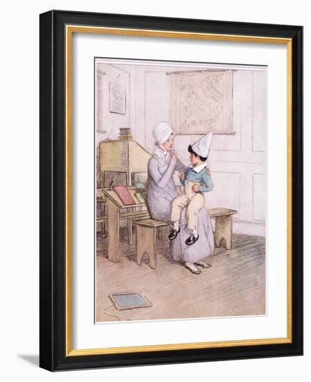 If Any Boy Says You Can't Cane I Will Blood Him, Miss Phoebe-Hugh Thomson-Framed Giclee Print