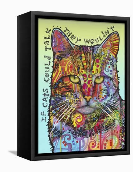 If Cats Could Talk-Dean Russo-Framed Premier Image Canvas