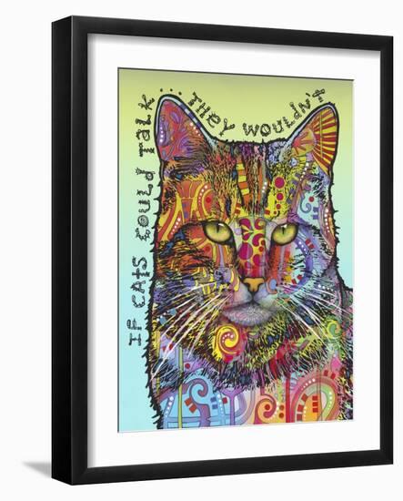 If Cats Could Talk-Dean Russo-Framed Giclee Print