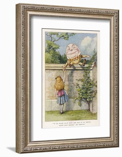 If He Smiled Much More the Ends of His Mouth Might Meet Behind-John Tenniel-Framed Photographic Print