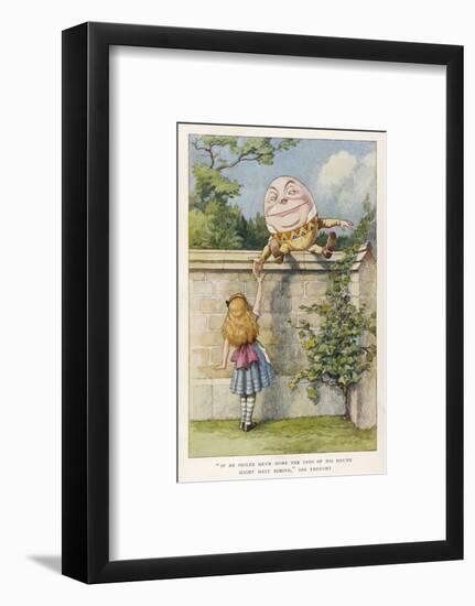 If He Smiled Much More the Ends of His Mouth Might Meet Behind-John Tenniel-Framed Photographic Print