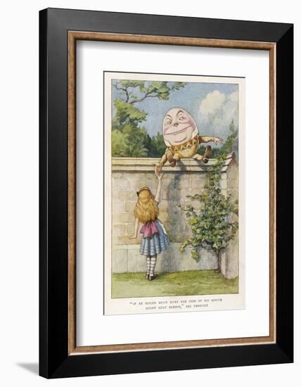 If He Smiled Much More the Ends of His Mouth Might Meet Behind-John Tenniel-Framed Photographic Print