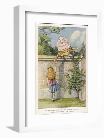 If He Smiled Much More the Ends of His Mouth Might Meet Behind-John Tenniel-Framed Photographic Print