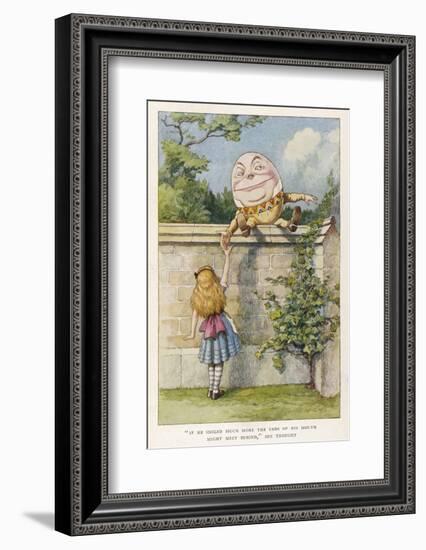 If He Smiled Much More the Ends of His Mouth Might Meet Behind-John Tenniel-Framed Photographic Print