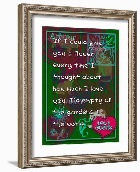 If I Could Give You Flower-Cathy Cute-Framed Giclee Print