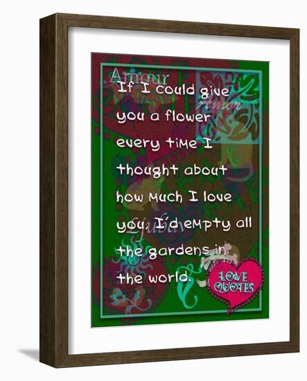 If I Could Give You Flower-Cathy Cute-Framed Giclee Print