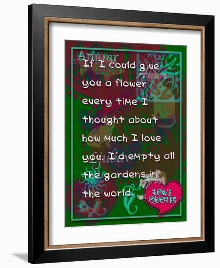 If I Could Give You Flower-Cathy Cute-Framed Giclee Print