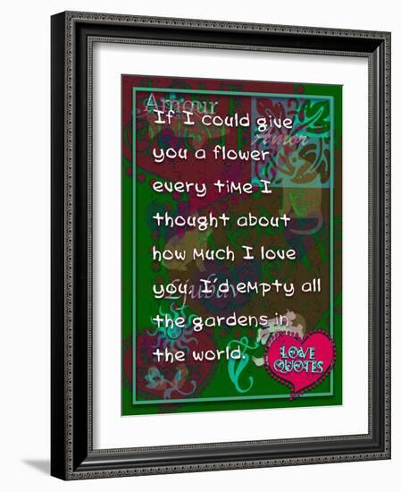 If I Could Give You Flower-Cathy Cute-Framed Giclee Print