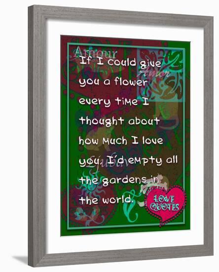 If I Could Give You Flower-Cathy Cute-Framed Giclee Print