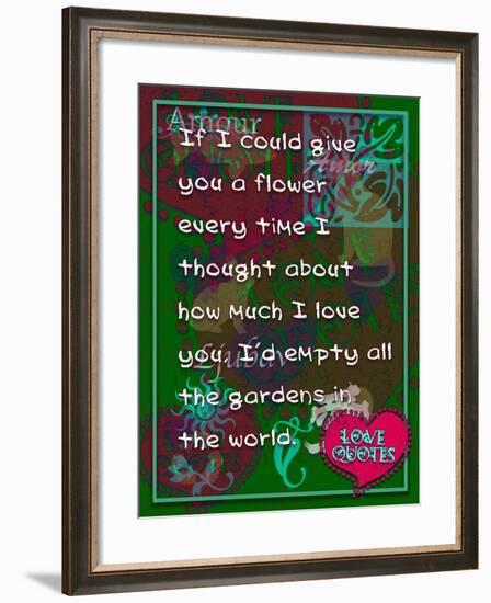 If I Could Give You Flower-Cathy Cute-Framed Giclee Print