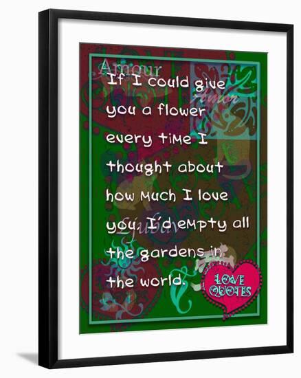 If I Could Give You Flower-Cathy Cute-Framed Giclee Print