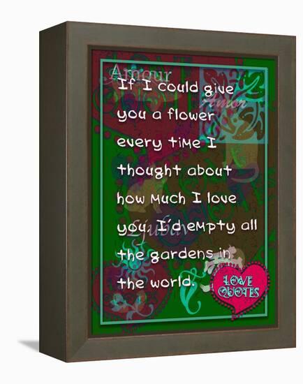 If I Could Give You Flower-Cathy Cute-Framed Premier Image Canvas