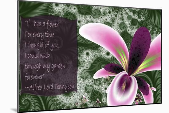 If I Had A Flower-Fractalicious-Mounted Giclee Print