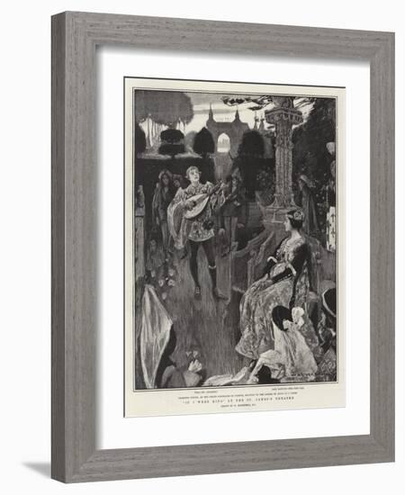 If I Were King at the St James's Theatre-William Hatherell-Framed Giclee Print