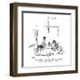 "If I won forty-seven million dollars in the lottery, I wouldn't change a ?" - New Yorker Cartoon-George Booth-Framed Premium Giclee Print