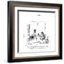 "If I won forty-seven million dollars in the lottery, I wouldn't change a ?" - New Yorker Cartoon-George Booth-Framed Premium Giclee Print