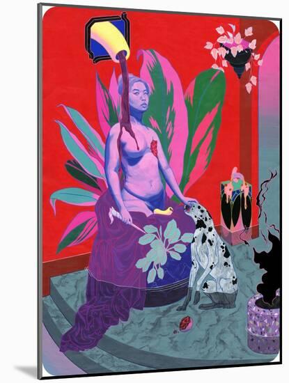 If My Body Must Be the Image of Your Whore Goddess, 2019 (Acrylic on Cotton)-Tsz Kam-Mounted Giclee Print