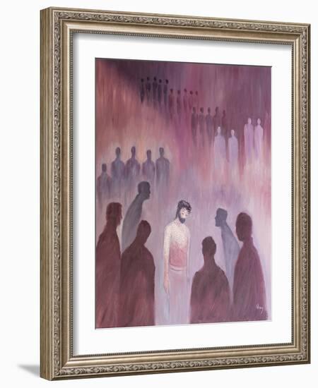 If Our Hearts are Bitter and Resentful, When Christ Comes to Us in Holy Communion, He Feels as He D-Elizabeth Wang-Framed Giclee Print