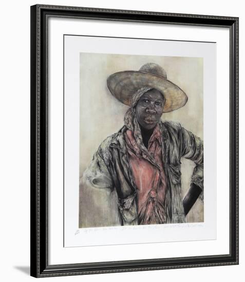 If The Blues Was Whisky, I'd Be Drunk All The Time!-Theadius McCall-Framed Collectable Print