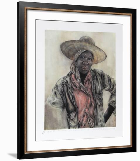 If The Blues Was Whisky, I'd Be Drunk All The Time!-Theadius McCall-Framed Collectable Print