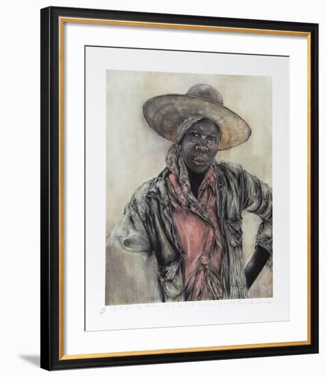 If The Blues Was Whisky, I'd Be Drunk All The Time!-Theadius McCall-Framed Collectable Print