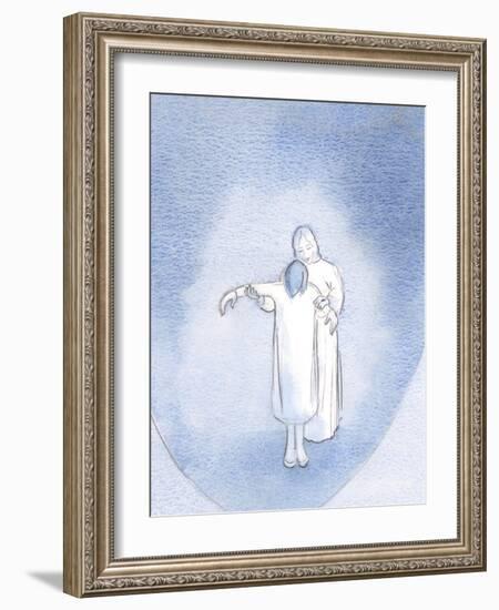 If We Become One with Christ in Suffering (Patiently Borne) We Become One with Him in Prayer, 2000-Elizabeth Wang-Framed Giclee Print