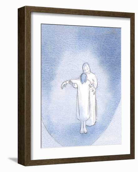 If We Become One with Christ in Suffering (Patiently Borne) We Become One with Him in Prayer, 2000-Elizabeth Wang-Framed Giclee Print