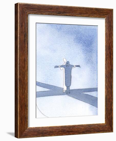 If We Unite Our Sufferings with Christ, He Supports Us and Allows Us to Share in His Saving Work, 2-Elizabeth Wang-Framed Giclee Print