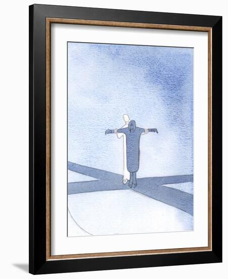 If We Unite Our Sufferings with Christ, He Supports Us and Allows Us to Share in His Saving Work, 2-Elizabeth Wang-Framed Giclee Print