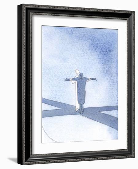 If We Unite Our Sufferings with Christ, He Supports Us and Allows Us to Share in His Saving Work, 2-Elizabeth Wang-Framed Giclee Print