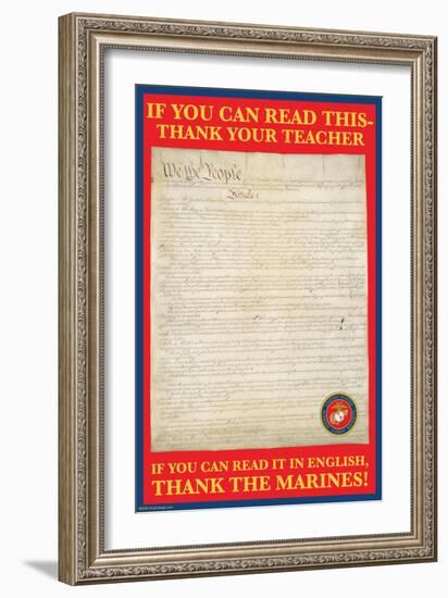 If You Can Read This-Wilbur Pierce-Framed Art Print