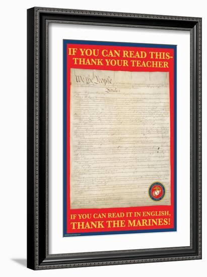 If You Can Read This-Wilbur Pierce-Framed Art Print