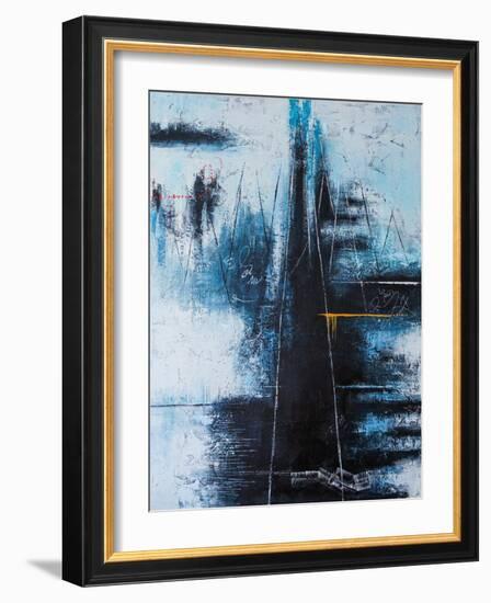 If you go to the blue mountain-Hyunah Kim-Framed Art Print