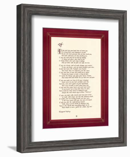 If-Rudyard Kipling-Framed Art Print