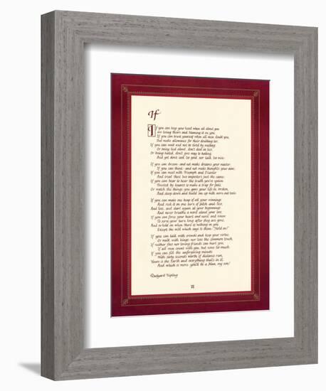 If-Rudyard Kipling-Framed Art Print