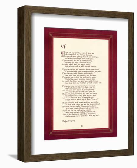 If-Rudyard Kipling-Framed Art Print