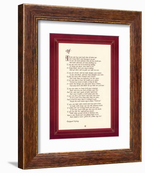 If-Rudyard Kipling-Framed Art Print