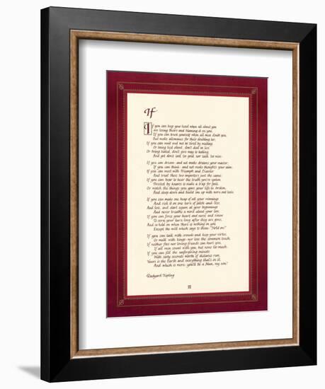 If-Rudyard Kipling-Framed Art Print