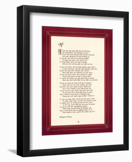 If-Rudyard Kipling-Framed Art Print