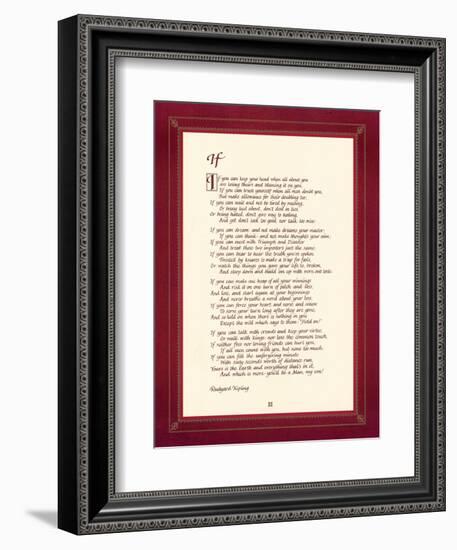 If-Rudyard Kipling-Framed Art Print