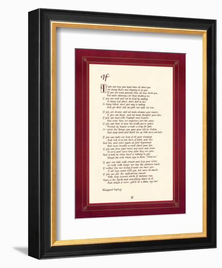 If-Rudyard Kipling-Framed Art Print