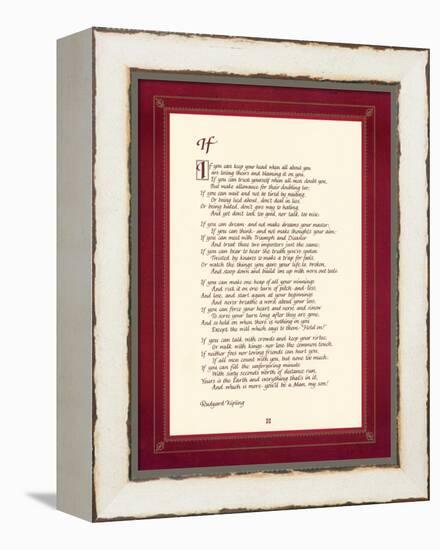 If-Rudyard Kipling-Framed Stretched Canvas