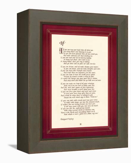 If-Rudyard Kipling-Framed Stretched Canvas