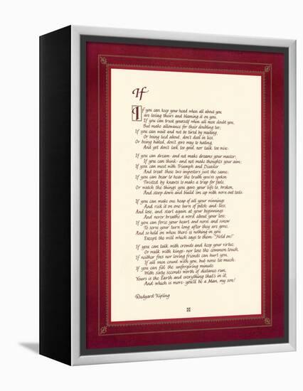 If-Rudyard Kipling-Framed Stretched Canvas