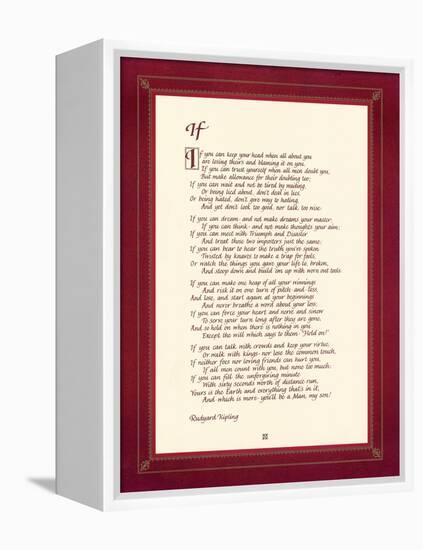 If-Rudyard Kipling-Framed Stretched Canvas