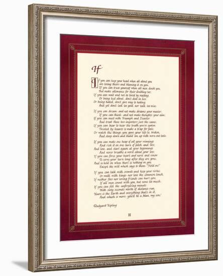 If-Rudyard Kipling-Framed Premium Giclee Print