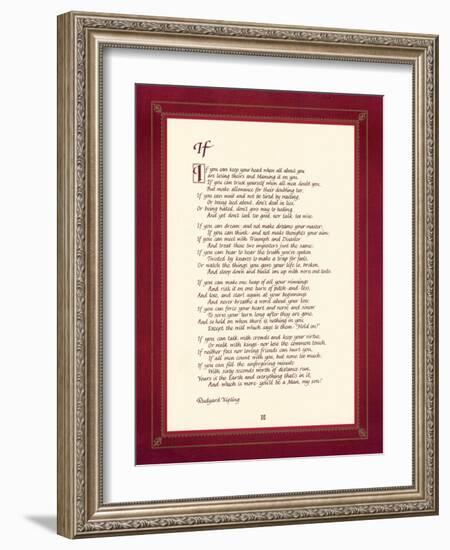 If-Rudyard Kipling-Framed Art Print